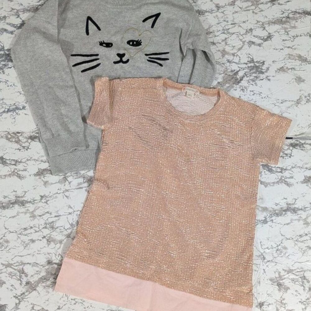 CREWCUTS Girls Sweater and T Shirt Set